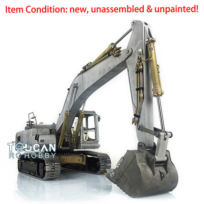 LESU PC360 1/14 Metal RC Hydraulic Excavator B0002 8MPa Oil Pump System Brushed Motor Lighting DIY Construction Model for Hobby Builders