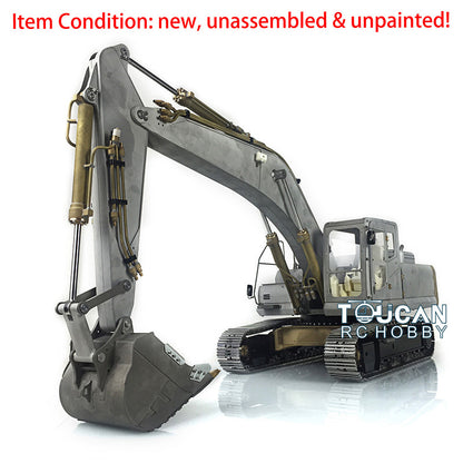 LESU PC360 1/14 Metal RC Hydraulic Excavator B0002 8MPa Oil Pump System Brushed Motor Lighting DIY Construction Model for Hobby Builders