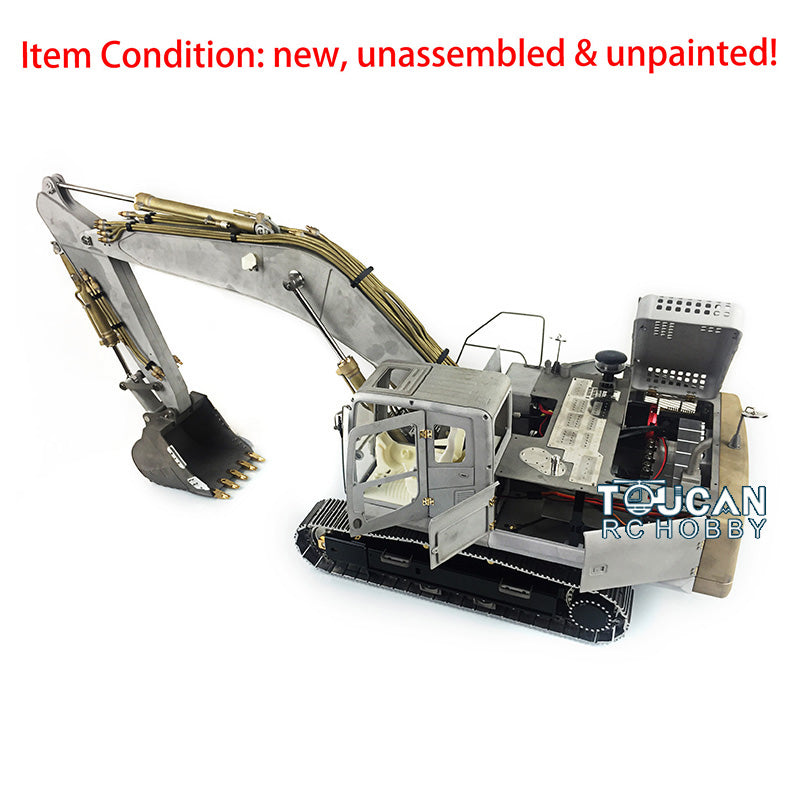 LESU PC360 1/14 Metal RC Hydraulic Excavator B0002 8MPa Oil Pump System Brushed Motor Lighting DIY Construction Model for Hobby Builders