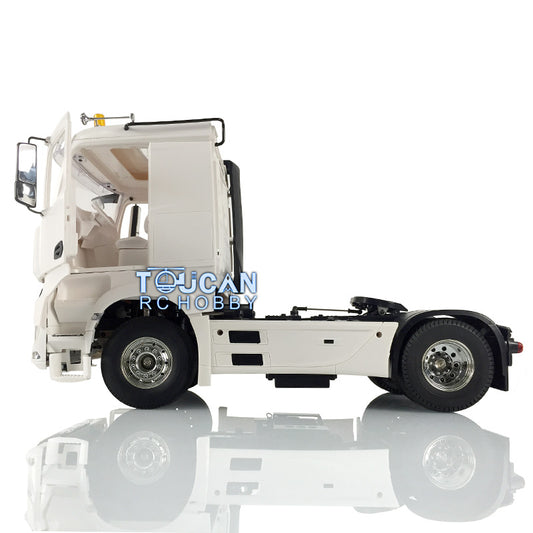 Toucan Hobby 1/14 4x2 Unpainted 2-Axle RC Tractor Radio Control Truck Trailer Open Door DIY Car Toy Gift for Adults Children