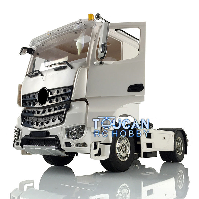 Toucan Hobby 1/14 4x2 Unpainted 2-Axle RC Tractor Radio Control Truck Trailer Open Door DIY Car Toy Gift for Adults Children