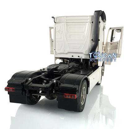 Toucan Hobby 1/14 4x2 Unpainted 2-Axle RC Tractor Radio Control Truck Trailer Open Door DIY Car Toy Gift for Adults Children