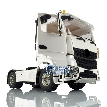 Toucan Hobby 1/14 4x2 Unpainted 2-Axle RC Tractor Radio Control Truck Trailer Open Door DIY Car Toy Gift for Adults Children