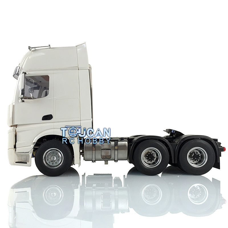 1/14 LESU 6*6 RC Metal Chassis Highline Tractor Truck Cabin Model W/ Motor Servo Roof Light W/O Sound Light Toolbox