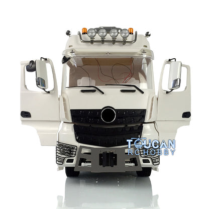LESU 1/14 8*8 Unassembled Unpainted Tractor Truck RC Metal Chassis Light & Sound & Battery & Radio System & Charger
