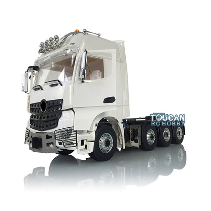 LESU 1/14 8*8 Unassembled Unpainted Tractor Truck RC Metal Chassis Light & Sound & Battery & Radio System & Charger