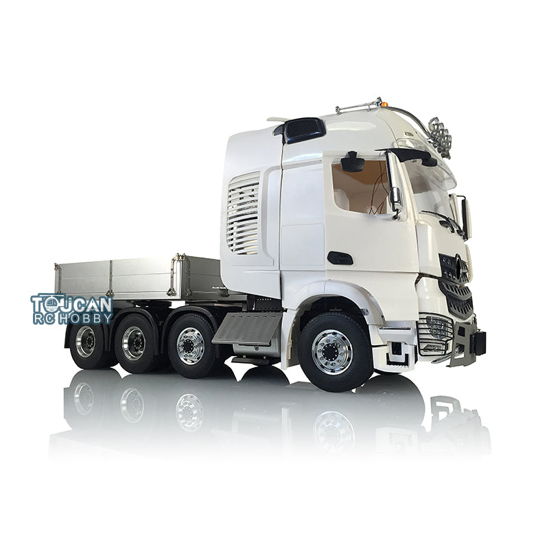 LESU 1/14 8*8 RC Unassembled Unpainted Tractor Truck Model Light & Sound & Battery & Radio System & Charger Motor