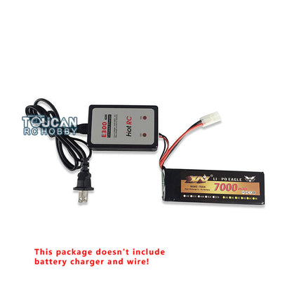 1/16 Henglong 7.4V 7000MAH Lipo Battery With XT60 Charger Plug Balanced Charging Board Electronic Parts For 3818/3819 RC Tank Model
