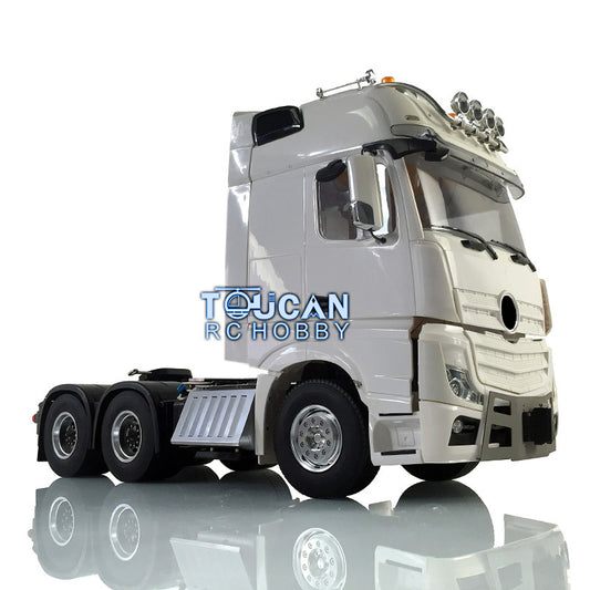 1/14 LESU 6*6 RC Metal Chassis Highline Tractor Truck Cabin Model W/ Motor Servo Roof Light W/O Sound Light Toolbox