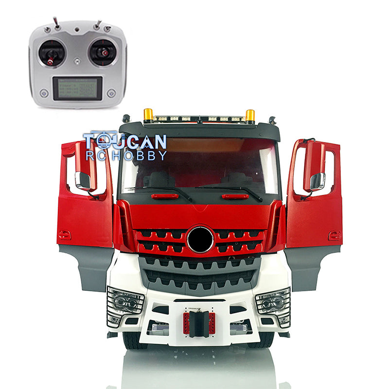 1/14 6*6 LESU Metal RC Highline Tractor Truck Chassis DIY Painted Cabin W/ Sound Light ESC Roof light Radio Controller
