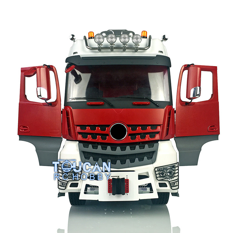LESU 1/14 8*8 Unassembled Painted Tractor Truck RC Model Metal Chassis Light & Sound & Battery & Radio System & Charger