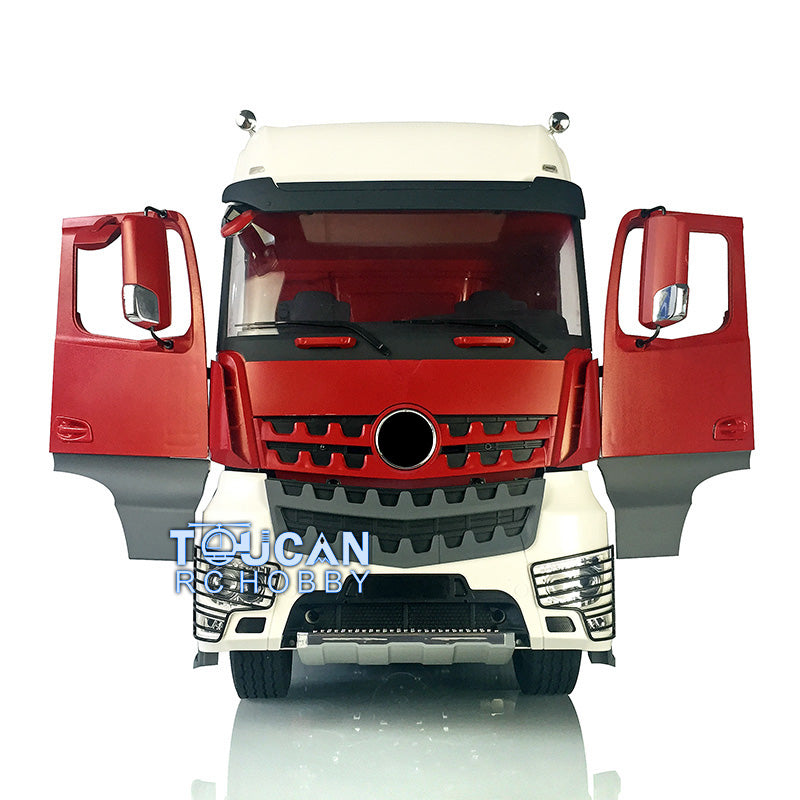 1/14 LESU RC Metal 6*6 Chassis DIY Painted Cabin Tractor Truck Model W/ Motor Servo Toolbox Pedal W/O Sound Light Toolbox