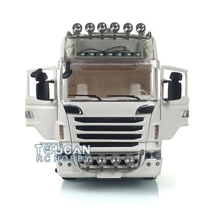 1/14 Scale LESU 6*6 Metal Chassis Axles Horn R730 802C Light & Sound & Battery & Radio System & Charge Plastic Decorated Doll