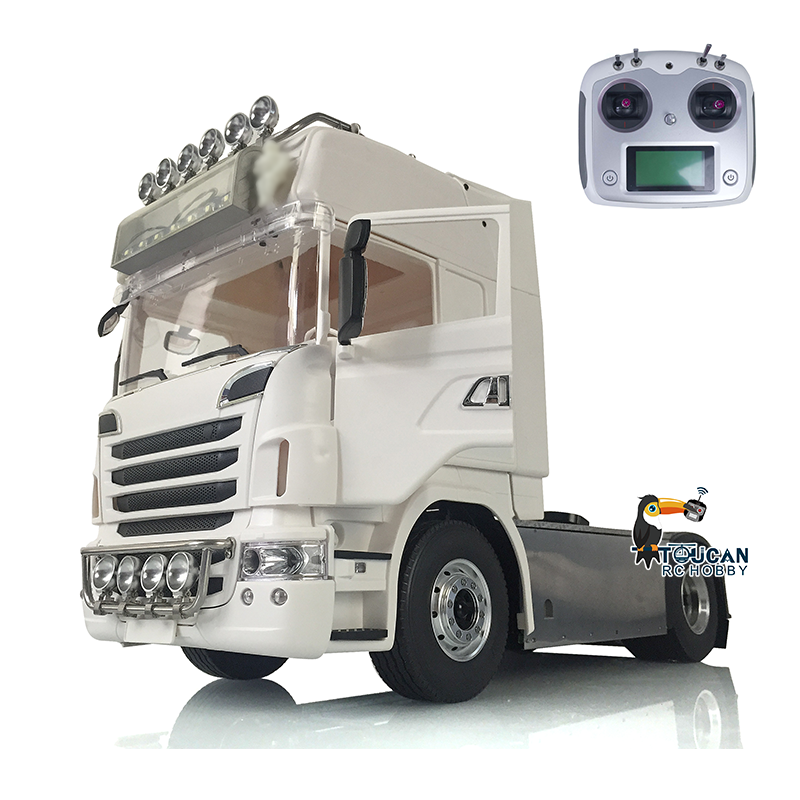 LESU 1/14 4*4 Metal R730 Chassis Cabin Tractor Truck DIY Model Motor Servo ESC Sound & Battery & Radio System & Charger