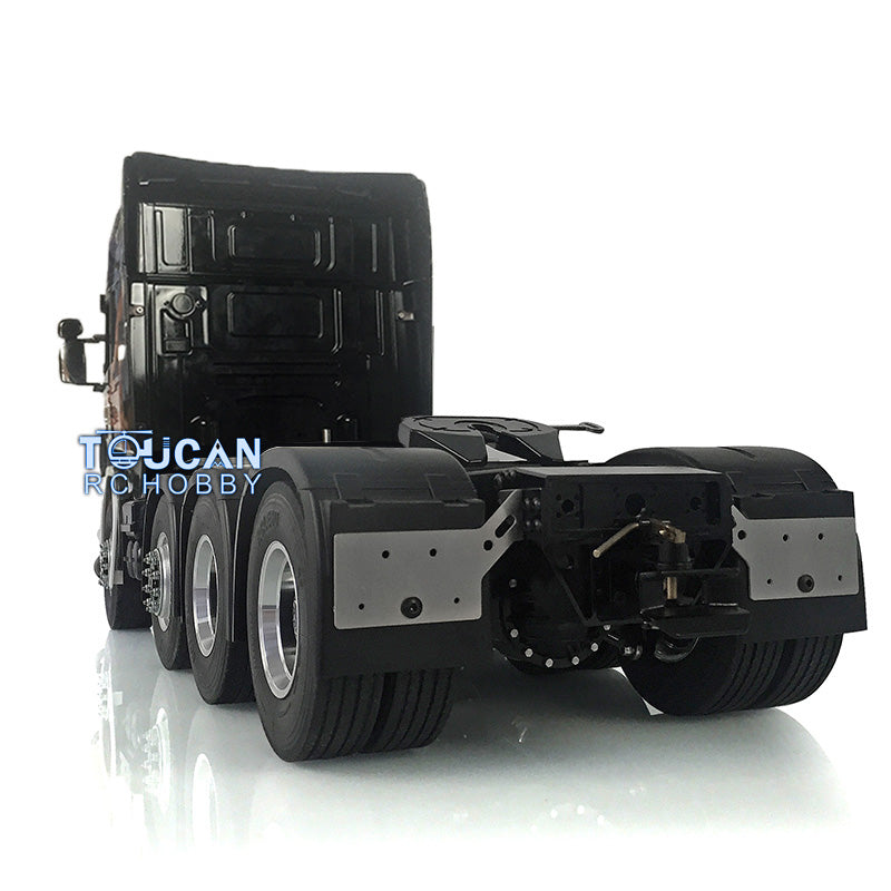 LESU 1/14 8*8 RC Tractor Truck Car Model Painted Metal Chassis W/ Highroof Cabin Set Receiver Servo Motor Equipment Rack