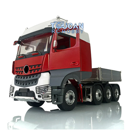 1/14 LESU Metal Chassis RC Model Unassembled Painted Tractor Truck W/ Bucket Hook Cabin Roof Light W/O Opitonal Versions