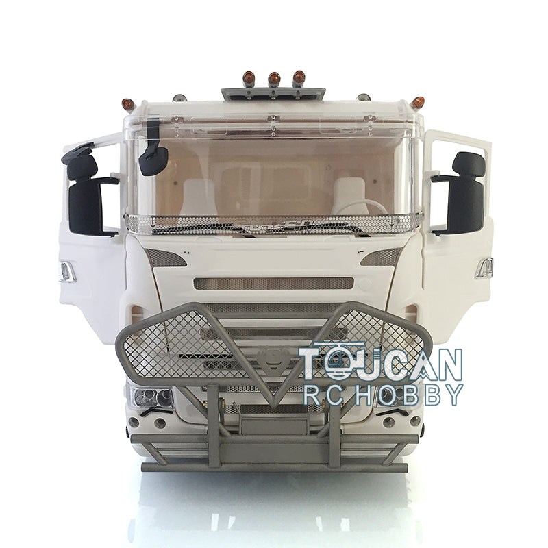 1/14 Metal 4*4 LESU Chassis Warning Light Cabin Radio Controlled Tractor Truck Sound & Battery & Radio System & Charger