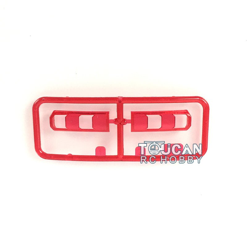 Rear Mudguard Window Windshield Skirt Bumper Red Rear Lamp Frame Highline Cabin Wheel Brow Beam Servo Mount Set Urea Tank for 1/14 TOUCAN RC 1851 Tractor Truck Radio Controlled Lorry