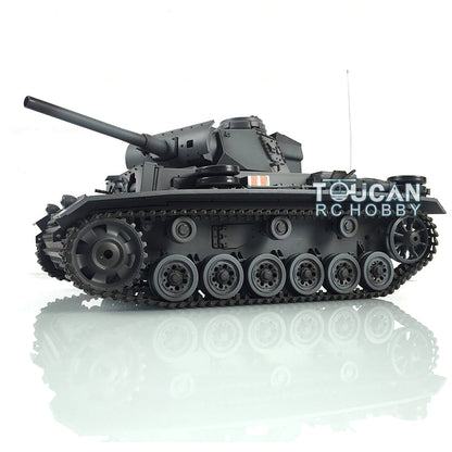 TOUCAN RC HOBBY Henglong 1/16 TK7.0 Promotion Panzer III L RTR RC Tank 3848 Infrared Combat BB 360 Degrees Turret Smoke Metal Tracks Sprockets Idlers Barrel