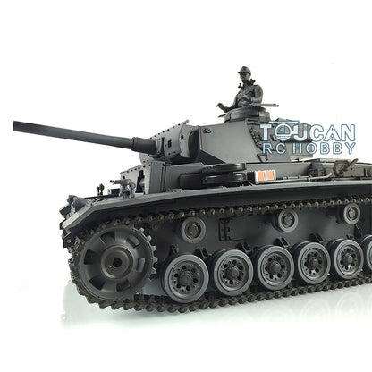 TOUCAN RC HOBBY Henglong 1/16 TK7.0 Promotion Panzer III L RTR RC Tank 3848 Infrared Combat BB 360 Degrees Turret Smoke Metal Tracks Sprockets Idlers Barrel
