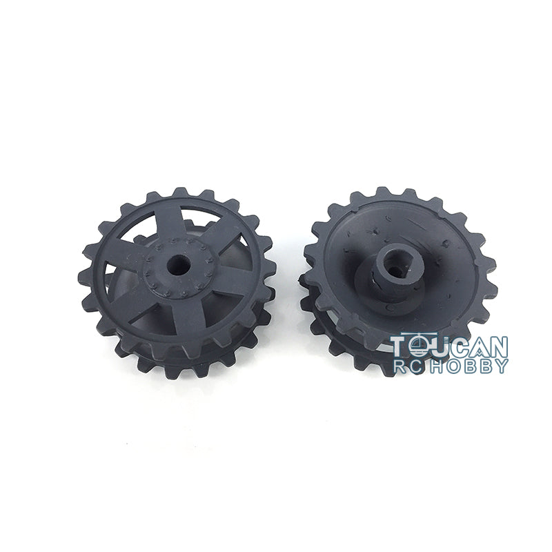 TOUCAN RC HOBBY Plastic Sprockets Road Wheels Idlers Accessories Pack Decal Assembled Chassis For HL 1/16 3859 RC Tank Vehicle DIY Model