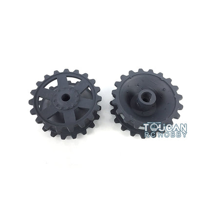 TOUCAN RC HOBBY Plastic Sprockets Road Wheels Idlers Accessories Pack Decal Assembled Chassis For HL 1/16 3859 RC Tank Vehicle DIY Model