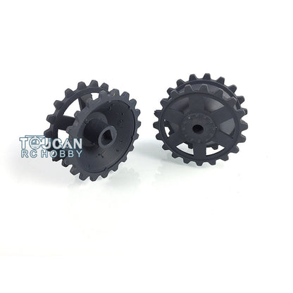 TOUCAN RC HOBBY Plastic Sprockets Road Wheels Idlers Accessories Pack Decal Assembled Chassis For HL 1/16 3859 RC Tank Vehicle DIY Model