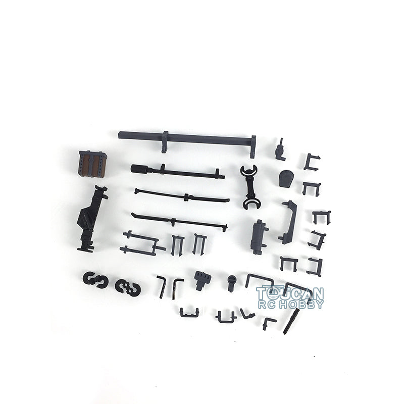 TOUCAN RC HOBBY Plastic Sprockets Road Wheels Idlers Accessories Pack Decal Assembled Chassis For HL 1/16 3859 RC Tank Vehicle DIY Model