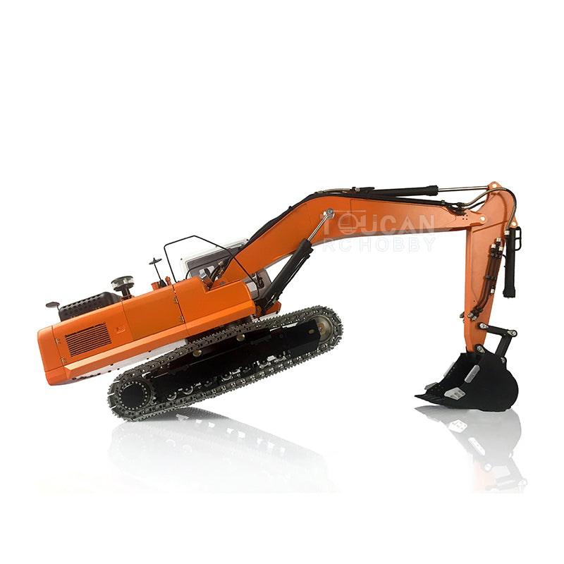 LESU PC360 1/14 Metal RC Excavator B0002 RTR Steel Alloy Hydraulic Digger Model 8MPa Oil Pump System Lighting FlySky PL18EV Lite Controller for Hobby Collectors