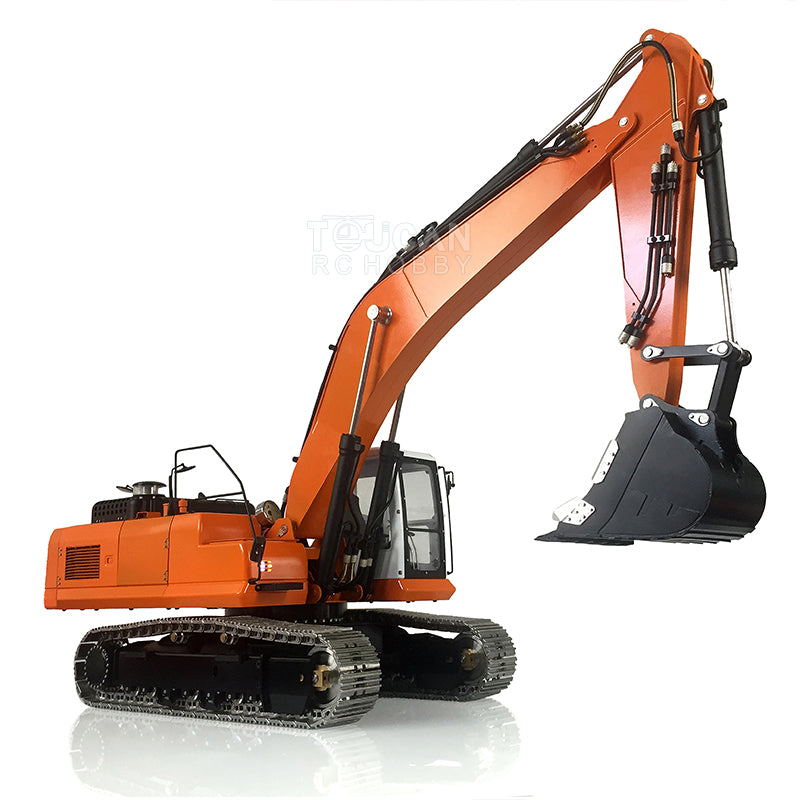 LESU PC360 1/14 Metal RC Excavator B0002 RTR Steel Alloy Hydraulic Digger Model 8MPa Oil Pump System Lighting FlySky PL18EV Lite Controller for Hobby Collectors