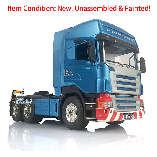 Toucan Hobby 1/14 Painted 3-Axle RC Tractor Remote Controlled Truck Highline DIY Car Hobby Model KIT Englishual book