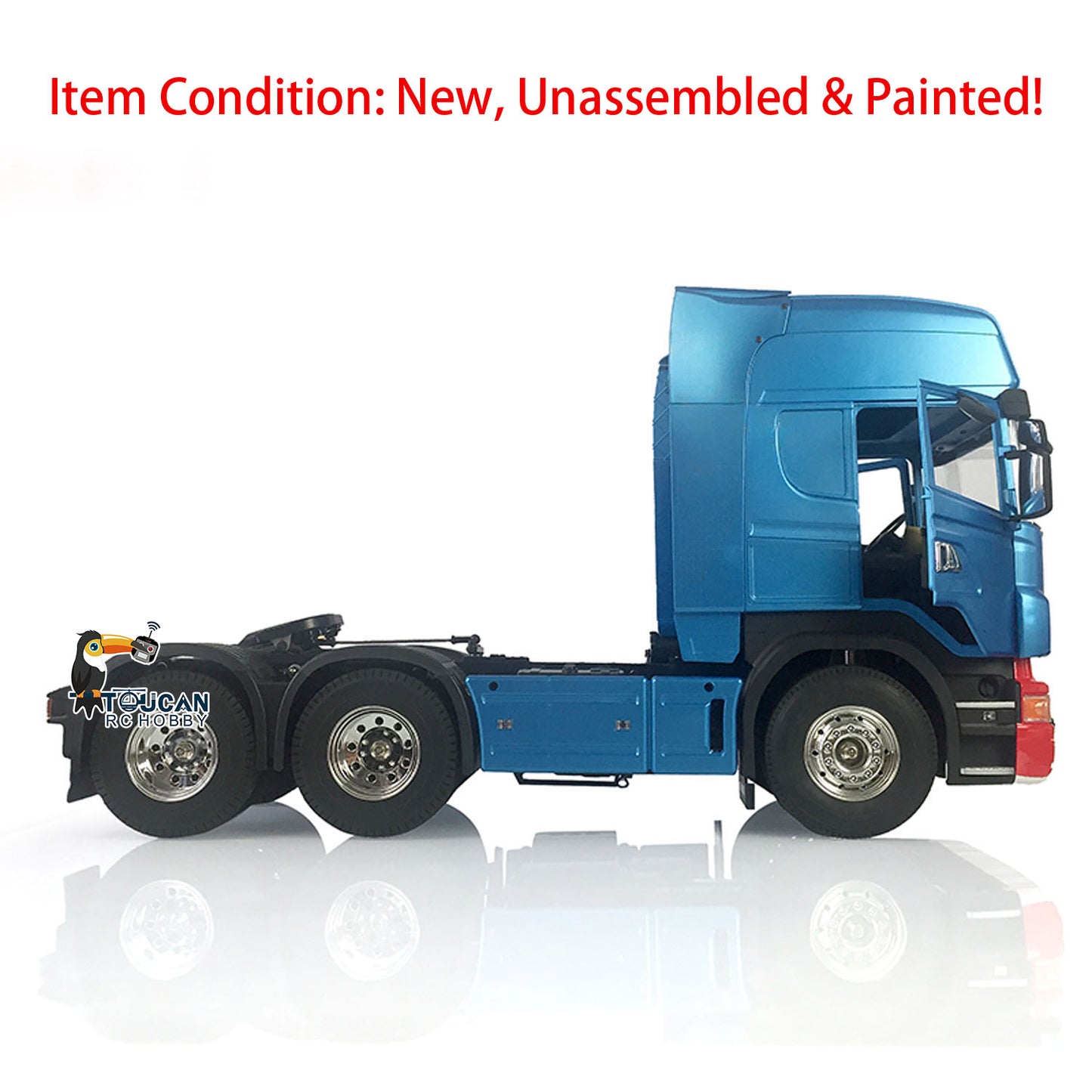 Toucan Hobby 1/14 Painted 3-Axle RC Tractor Remote Controlled Truck Highline DIY Car Hobby Model KIT Englishual book