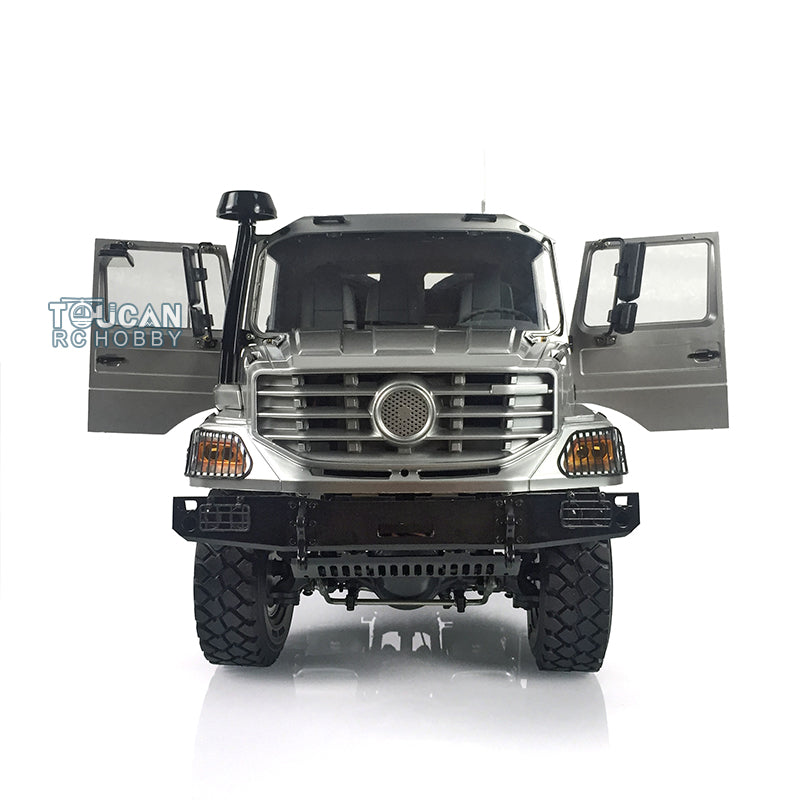 Fast Free Shipping 26.5Inches JDM 1/14 Metal 6X6 Remote Control Off Road Tractor Truck 2Speed Gearbox Differential Axles Metal Chassis No Battery