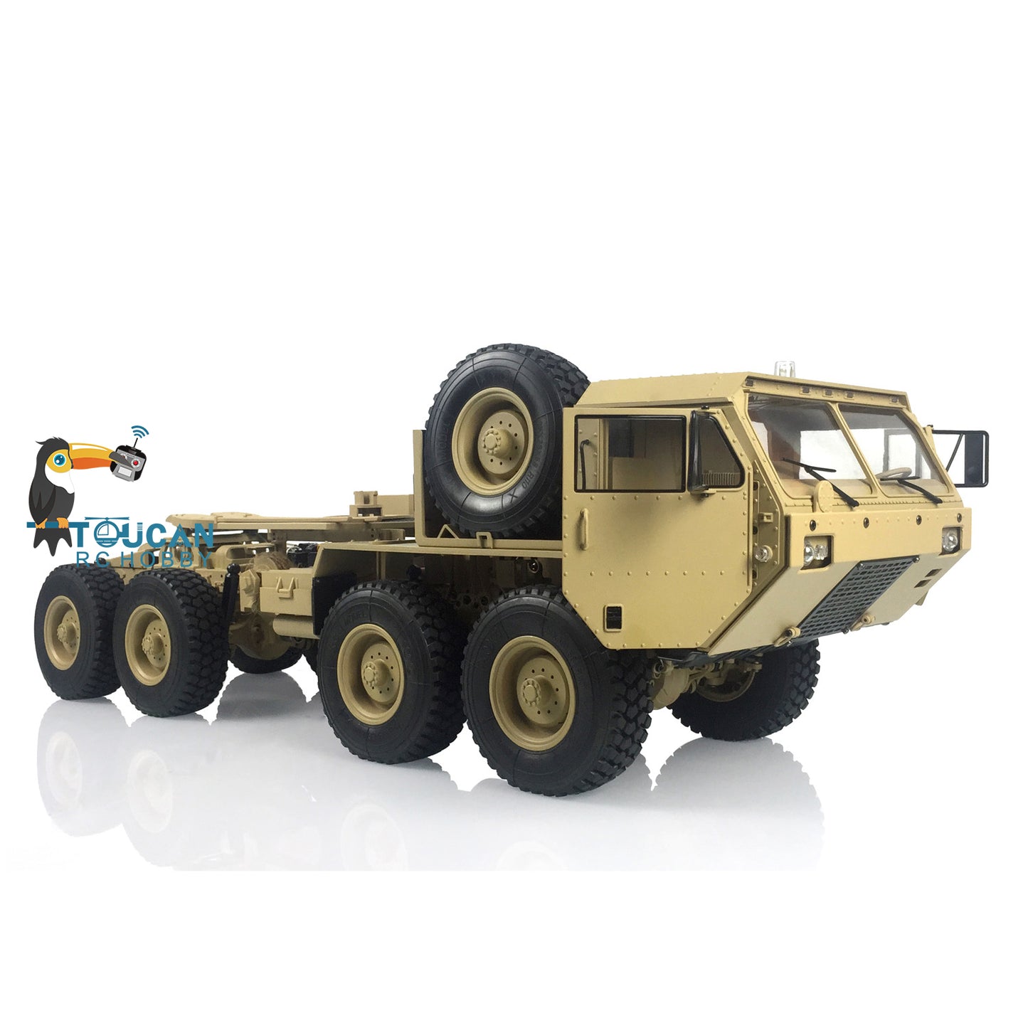 US STOCK 8x8 RC Military Truck 1/12 HG P802 Radio Control Car Metal Chassis Sounds Lights
