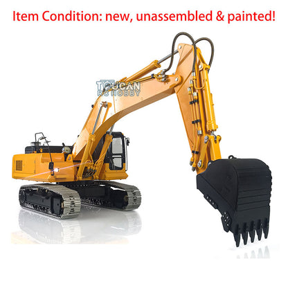 LESU PC360 1/14 Metal RC Hydraulic Excavator B0002 8MPa Oil Pump System Brushed Motor Lighting DIY Construction Model for Hobby Builders