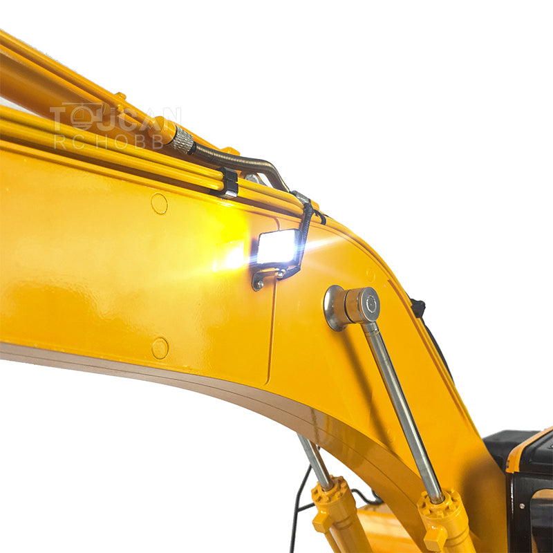 LESU PC360 1/14 RC Metal Hydraulic Excavator RTR Truck Model Cabin Roof Safety Net Hydraulic Quick Coupler Grab Bucket