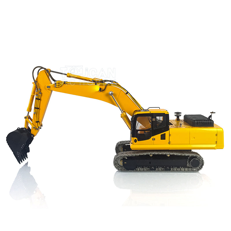 LESU PC360 1/14 RC Metal Hydraulic Excavator RTR Truck Model Cabin Roof Safety Net Hydraulic Quick Coupler Grab Bucket