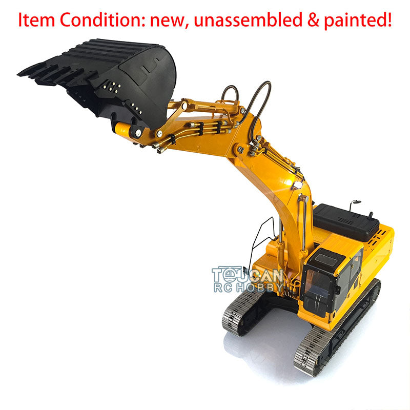 LESU PC360 1/14 Metal RC Hydraulic Excavator B0002 8MPa Oil Pump System Brushed Motor Lighting DIY Construction Model for Hobby Builders