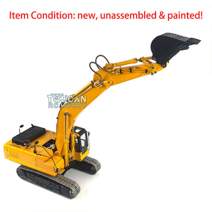 LESU PC360 1/14 Metal RC Hydraulic Excavator B0002 8MPa Oil Pump System Brushed Motor Lighting DIY Construction Model for Hobby Builders