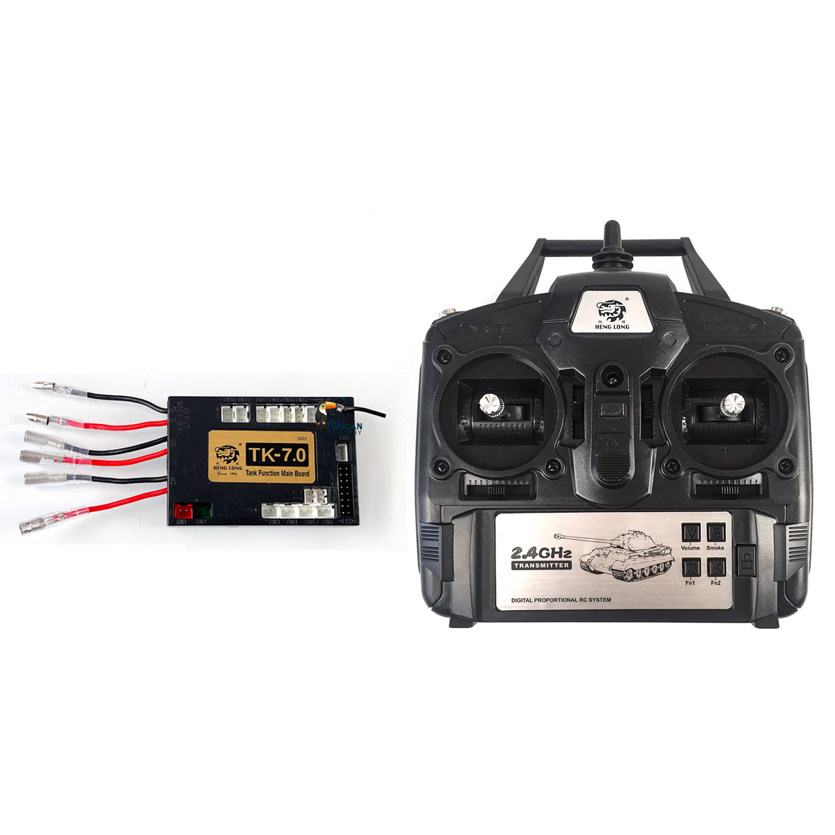 TOUCAN RC HOBBY Heng Long 2.4Ghz 7.0S Generation Transmitter Multi-Function Main Board for 1/16 Remote Controlled Tank DIY Model