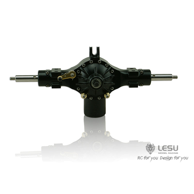 LESU Metal Front Rear Through Axle Differential Flange Part for 1/16 RC Tractor Truck Model DIY Bruder Dumper Cars