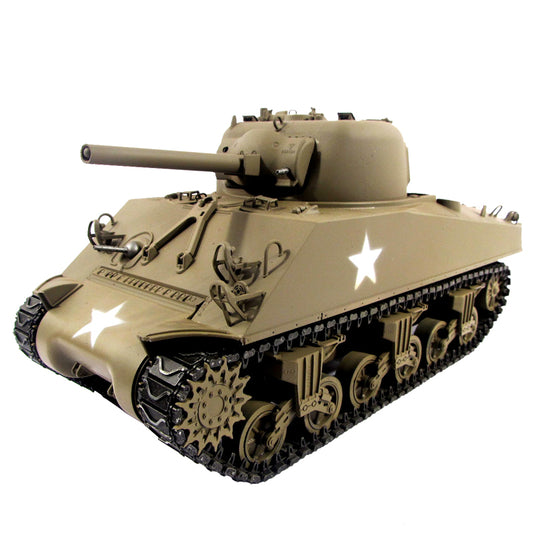 Mato 100% Metal 1/16 Scale RC Tank Sherman M4A3 BB Bullets Barrel Recoil 1230 Heavy Military Hobby Model Kits Multifuction Unit