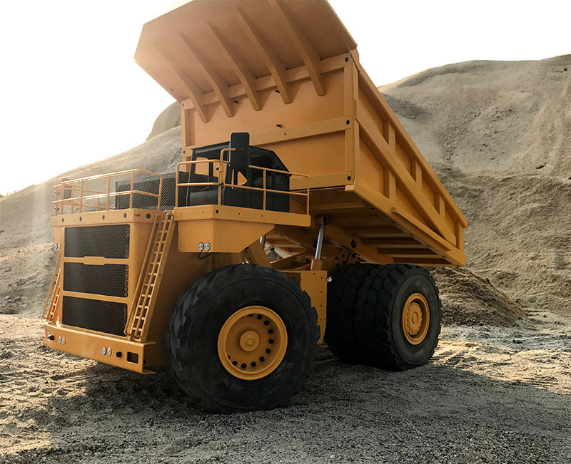 JDMODEL Metal 1/14 4x4 RC Hydraulic Mining Dumper Heavy Machine JDM 118F Bogie Truck Car Model Radio Control Construction Vehicle