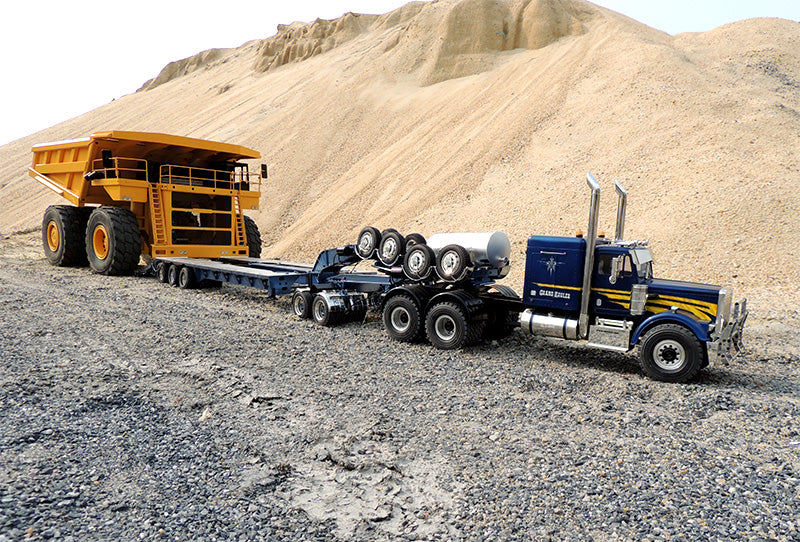 JDMODEL Metal 1/14 4x4 RC Hydraulic Mining Dumper Heavy Machine JDM 118F Bogie Truck Car Model Radio Control Construction Vehicle