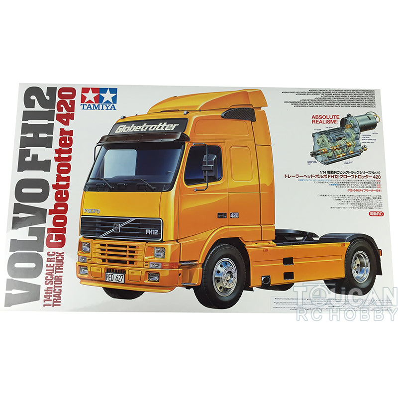 Tamiya 1/14 56312 FH12 RC Tractor Truck Remote Control Trailer Car Hobby Model KIT Motor KIT Accessories Parts Toys