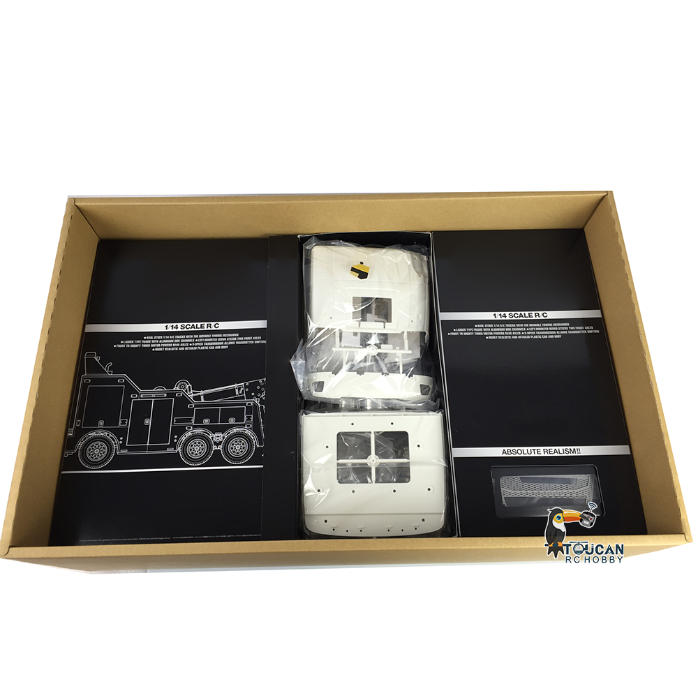 In Stock TAMIYA 1/14 8x4 FH16-750 Unpainted Unassembled RC Tow Tractor Remote Controlled Truck Electric Cars Lorry Model DIY Motor