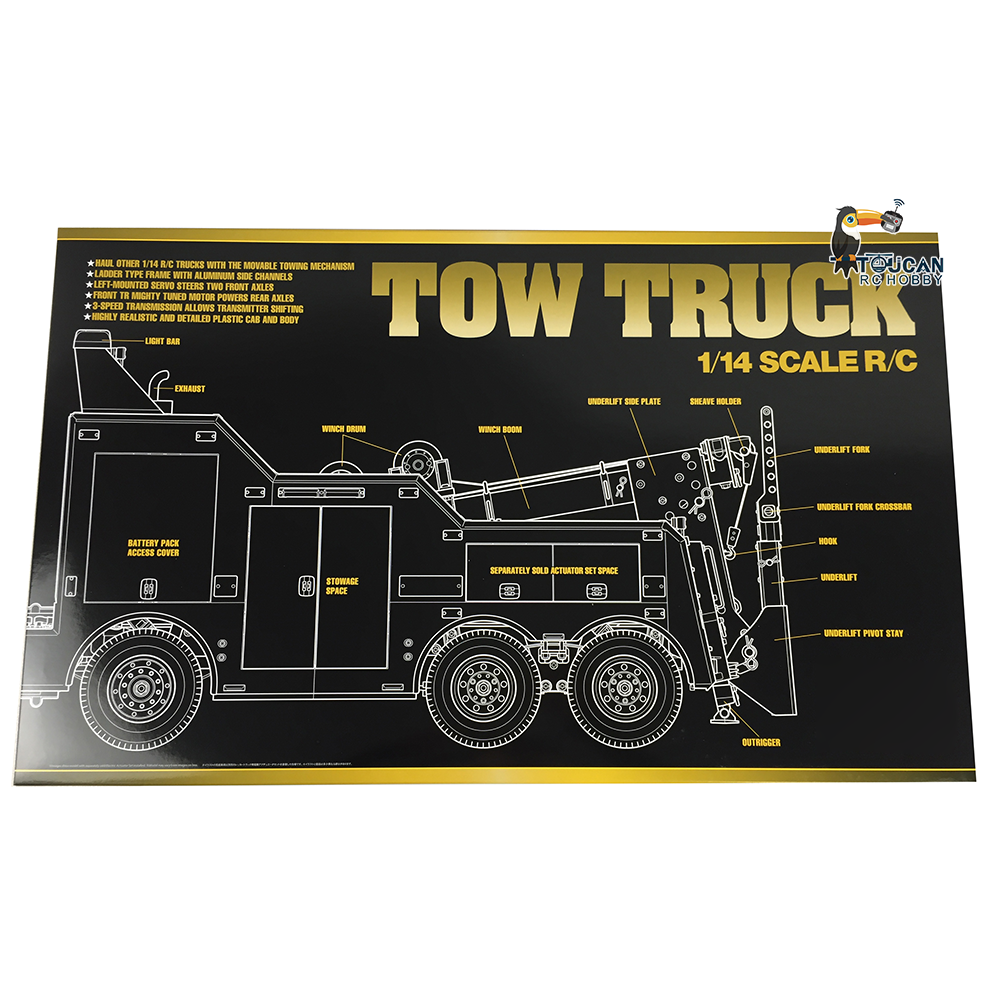 In Stock TAMIYA 1/14 8x4 FH16-750 Unpainted Unassembled RC Tow Tractor Remote Controlled Truck Electric Cars Lorry Model DIY Motor