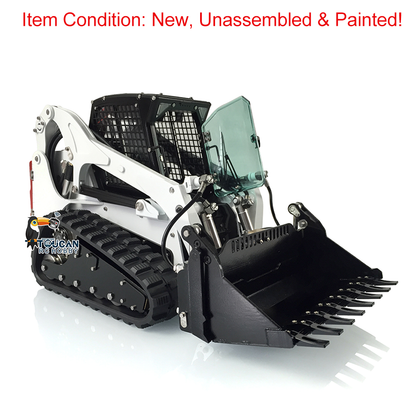LESU Aoue LT5 1/14 Metal RC Hydraulic Loader KIT B0008 Remote Control Construction Truck Light & Sound System for DIY Hobbyists