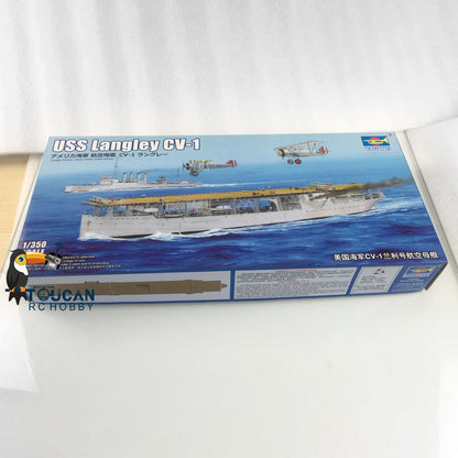US Stock Trumpeter 05631 1/350 USS Langley CV-1 Navy Battleship Static Model Kit Warship