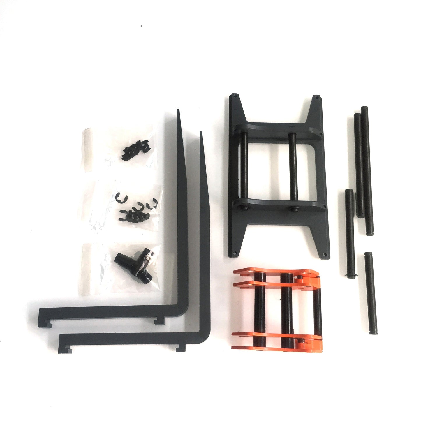 JDModel Rubber Tyre/Metal Forklift/Manual Quick Release/Bucket/Cylinder/Relief Valve for 1/14 RC Loader Dump Truck Indoor Play